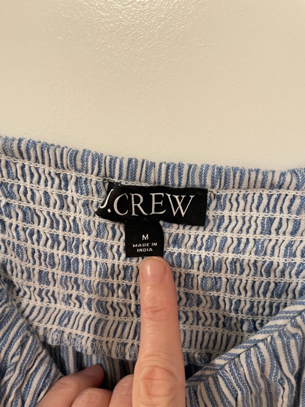 J. Crew Light Blue Striped Midi Sundress - Picture 5 of 7